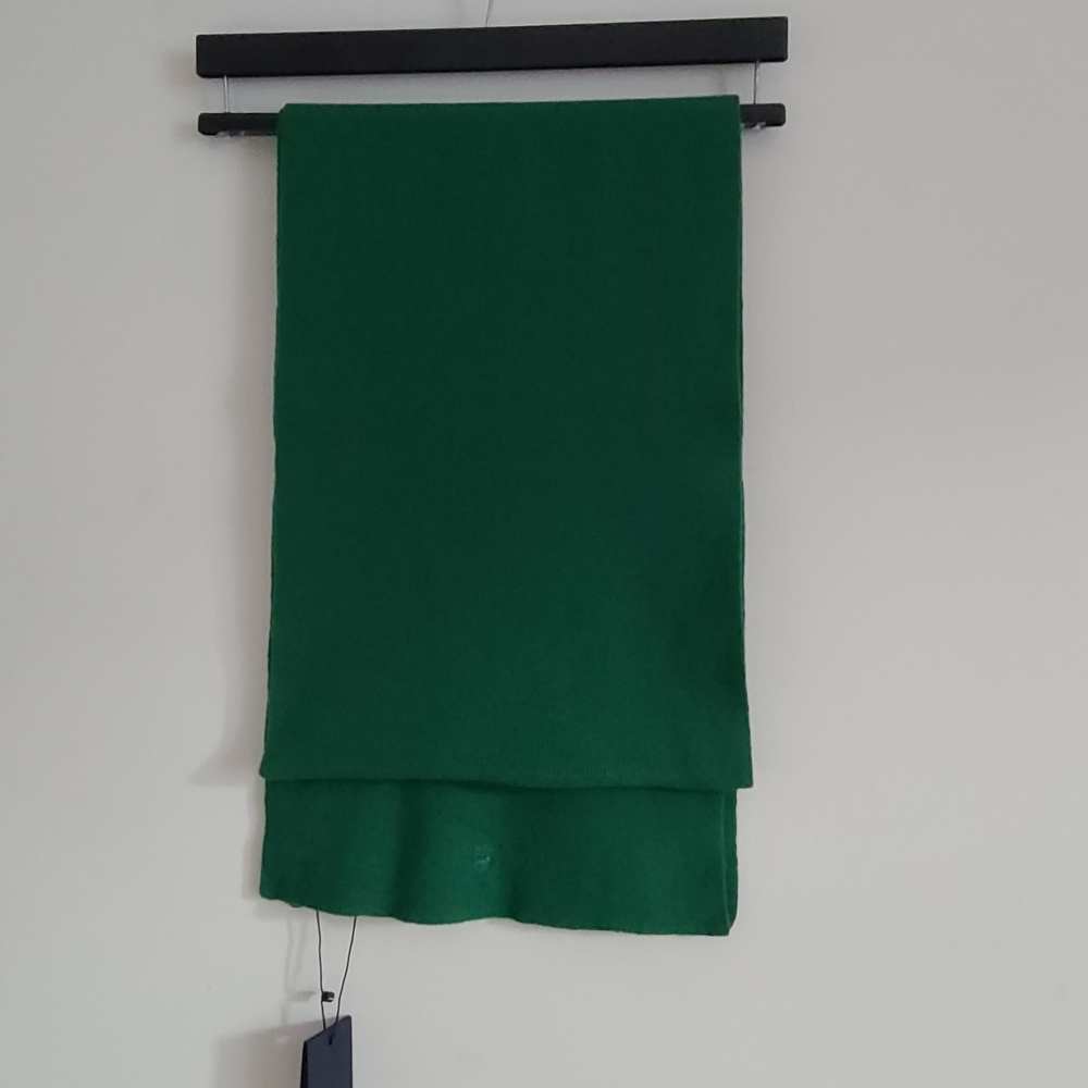 Gant Vibrant Green Merino Wool Scarf NWT